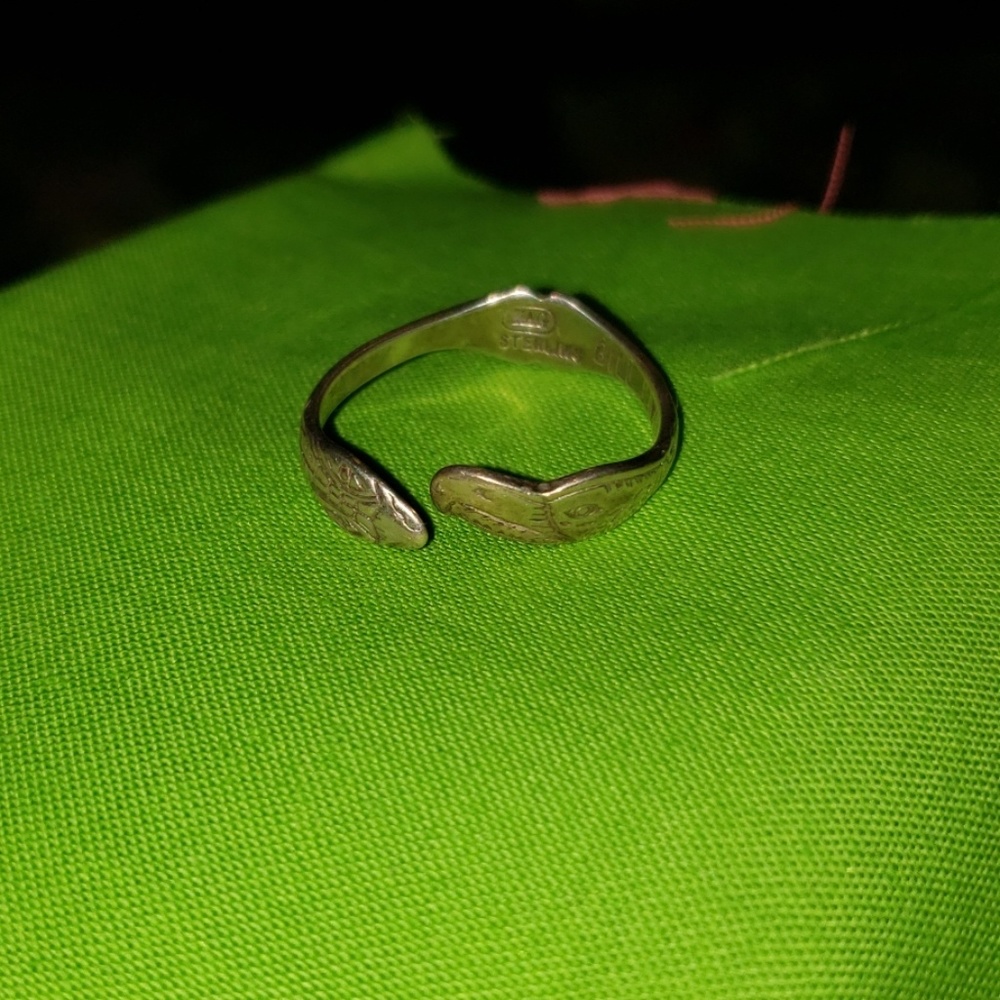 Vintage Bill J. Wilson Lovebirds Ring